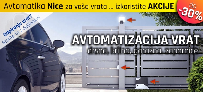 IPEN avtomatizacija vrat - avtomatika, pogoni, motorji, daljinci za drsna, krilna, garažna vrata, avtomatske zapornice